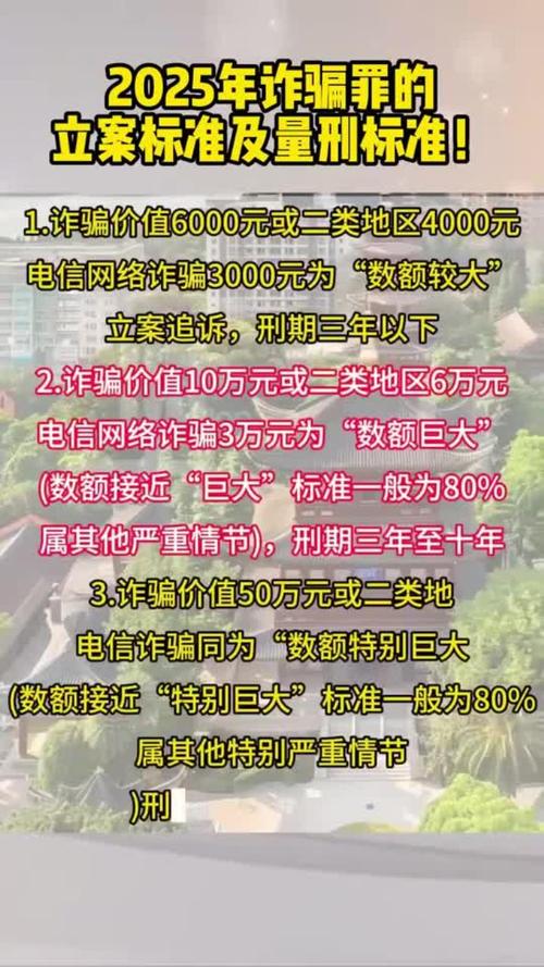 2025诈骗罪立案标准具体金额是多少?