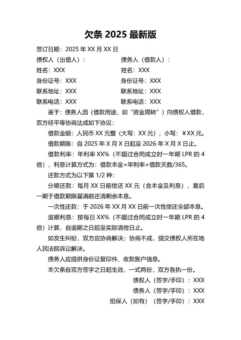 欠条有法律效力吗?