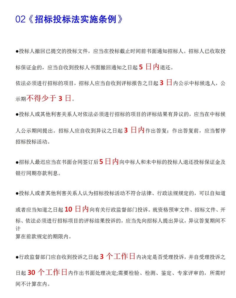 招投标法规有哪些关键要点?