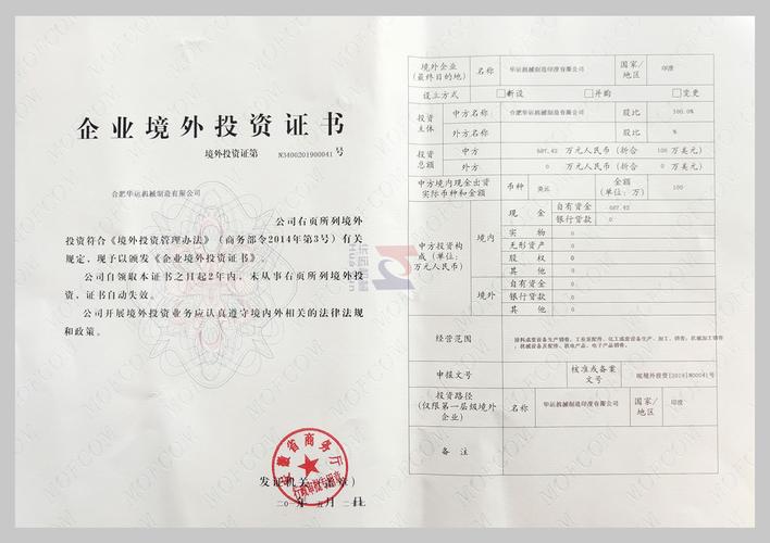 金融机构境外投资审批，流程标准如何？