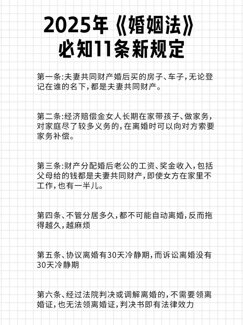 2025婚姻法有哪些新变化？