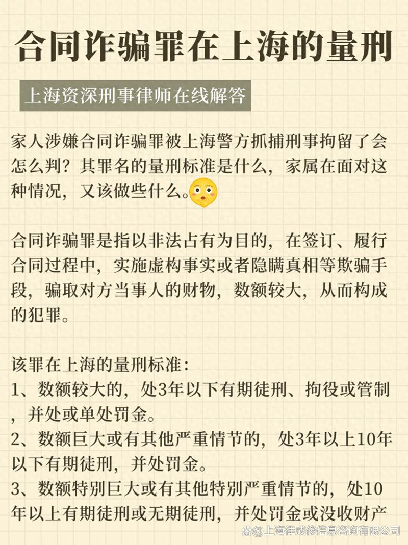 合同诈骗罪如何量刑处罚?